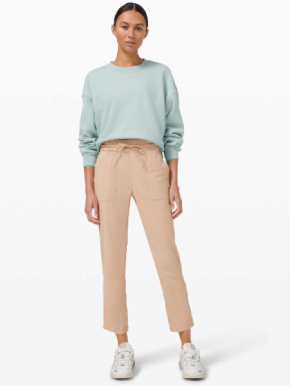 Lululemon Beyond the Studio Pant Slim Cafe Au Lait Tan Size 4 High Rise